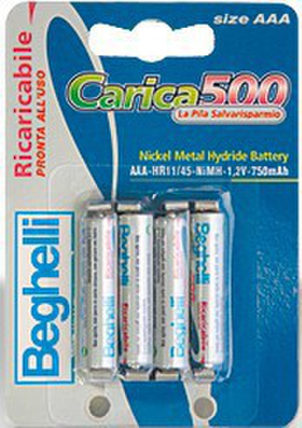 Beghelli 8852 Nickel-Metallhydrid (NiMH) 800mAh 1.2V Wiederaufladbare Batterie