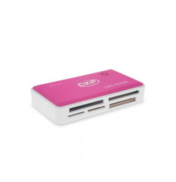 Cirkuit Planet CKP CR2042 USB 2.0 Розовый, Белый устройство для чтения карт флэш-памяти