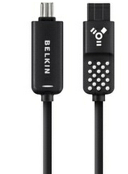 Belkin 1.8m FireWire 800/400 9-Pin - 4-Pin 1.8м 9-p 4-p Черный FireWire кабель