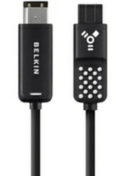 Belkin 1.8m FireWire 800/400 9-Pin - 6-Pin 1.8м 9-p 6-p Черный FireWire кабель