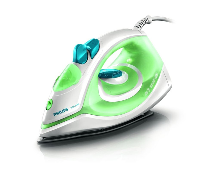 Philips 1900 series GC1930/22 Steam iron 1450W Green,White iron