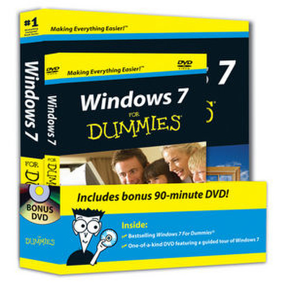 Wiley Windows 7 For Dummies Book + DVD Bundle 408Seiten Software-Handbuch