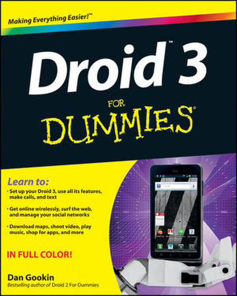 Wiley Droid 3 For Dummies 368страниц ENG руководство пользователя для ПО