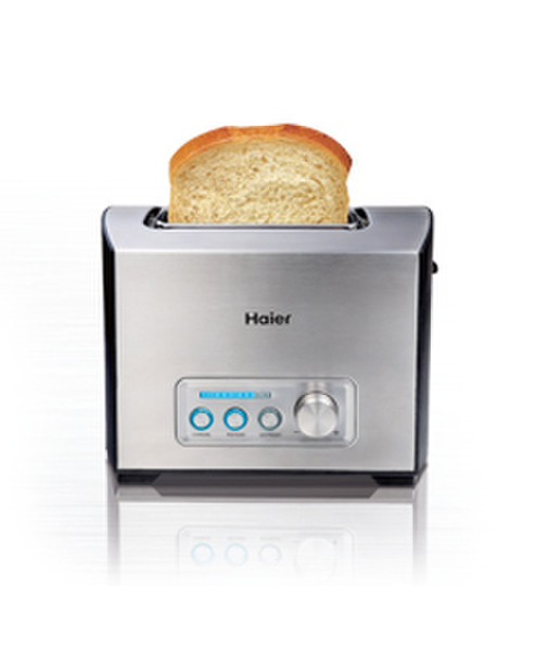 Haier HTR-2111 2slice(s) 950W Schwarz, Silber Toaster