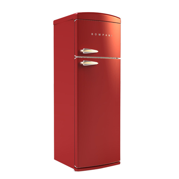 Bompani BO06266/R freestanding 255L 56L A+ Red fridge-freezer