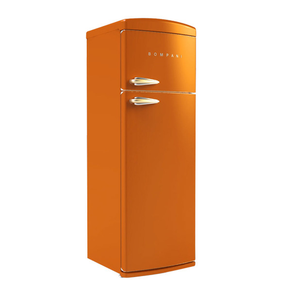 Bompani BO06281/A freestanding 255L 56L A+ Orange fridge-freezer
