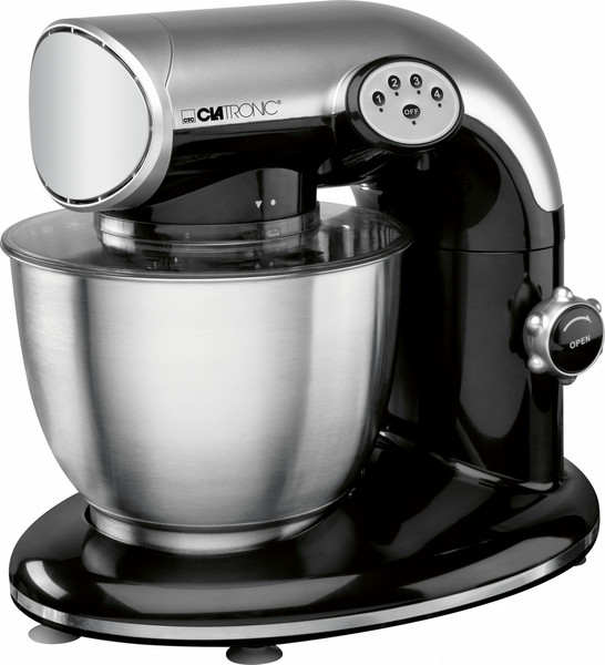 Clatronic KM 3323 1000W Stand mixer Black,Silver,Stainless steel mixer