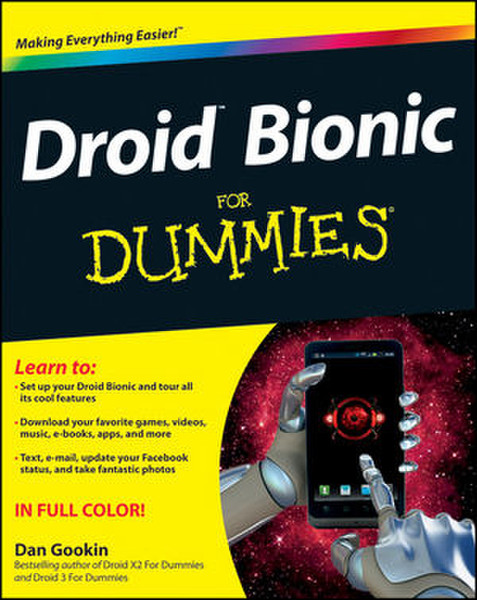 Wiley Droid Bionic For Dummies 384pages English software manual