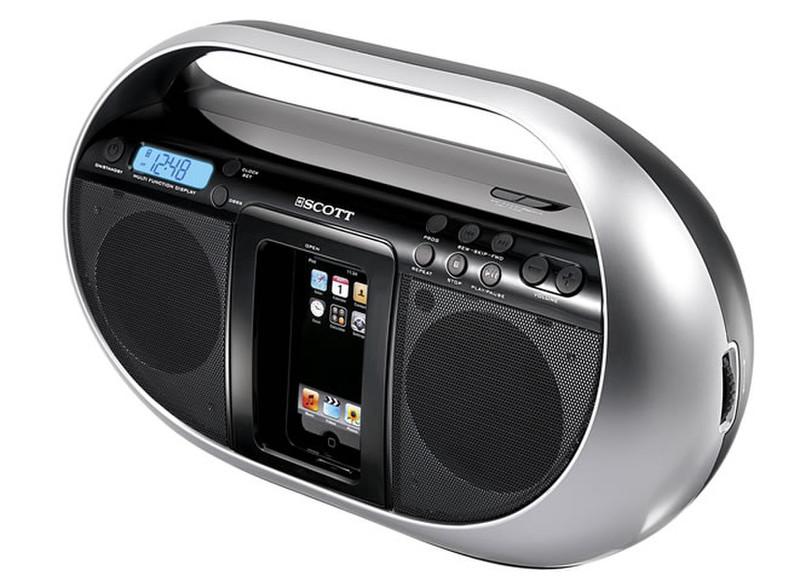 SCOTT i-SX60 Analog 6W Black,Silver CD radio