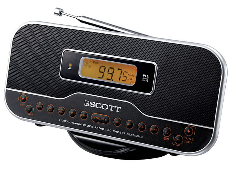 SCOTT CX 100 DP Tragbar Digital Schwarz Radio