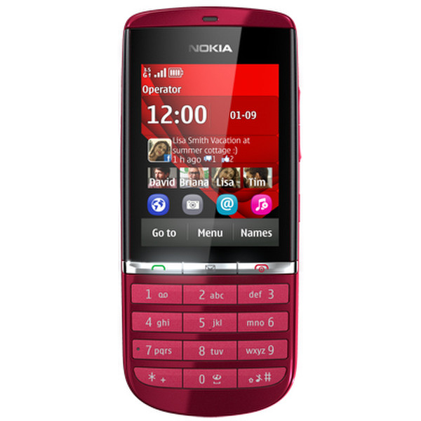 Nokia Asha 300 Красный