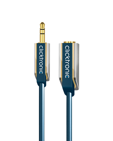 ClickTronic 70486 1.5м 3.5mm 3.5mm Синий аудио кабель