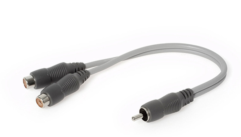 Techlink Wires1st, 2 x RCA F- 1 x RCA M 0.2м RCA 2 x RCA Черный, Серый