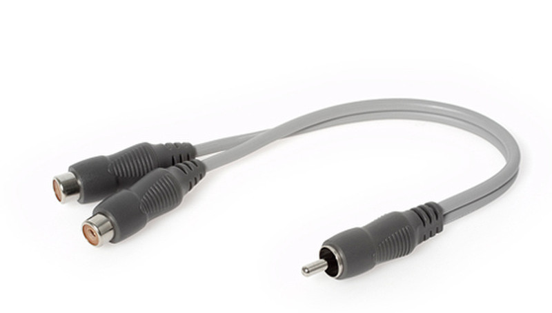 Techlink Wires1st, 2 x RCA F- 1 x RCA M 0.2m RCA 2 x RCA Black,Grey