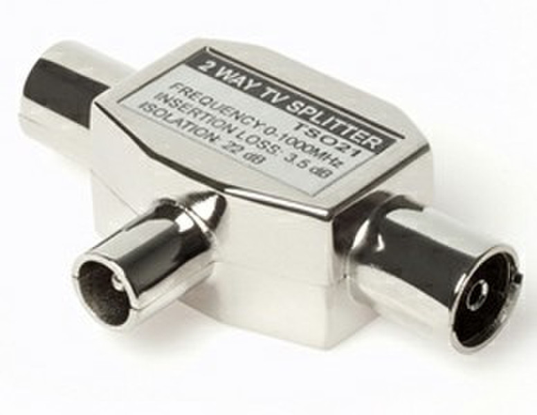 Techlink 640953 Cable splitter Silber Kabelspalter oder -kombinator