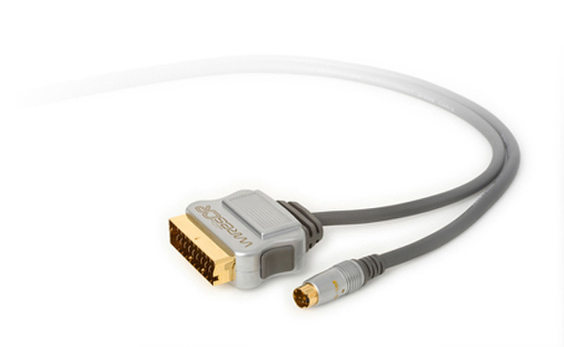 Techlink WiresCR, S-Video - SCART 1.5м S-Video (4-pin) SCART (21-pin) Серый