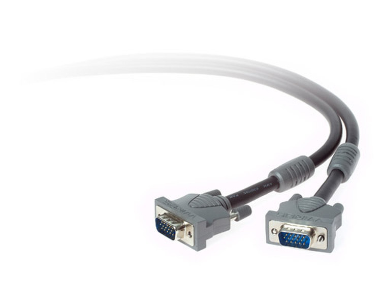 Techlink VGA M/F 2m 2m VGA (D-Sub) VGA (D-Sub) Grau