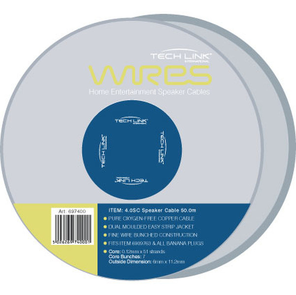 Techlink 100m Speaker Cable 100m