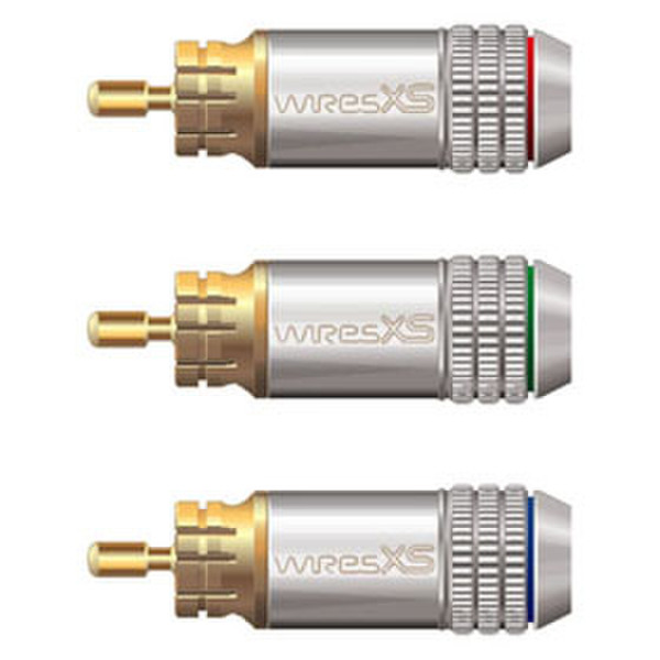 Techlink WiresXS 3 x RCA RCA Silber