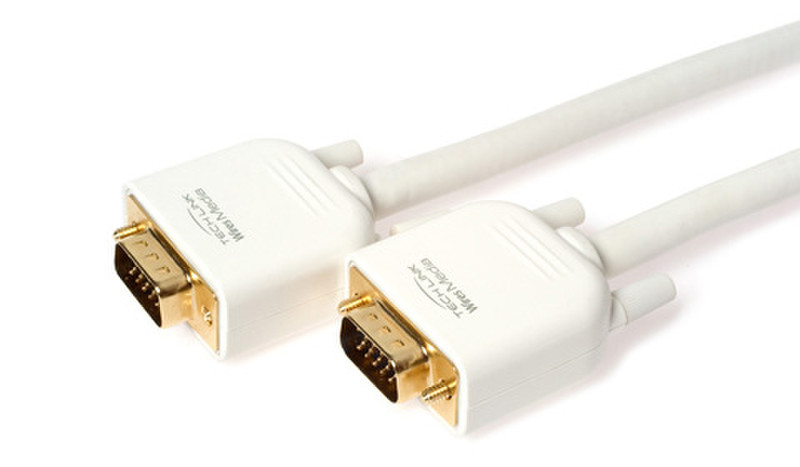 Techlink WiresMEDIA SVGA D-SUB - SVGA D-SUB 2m VGA (D-Sub) VGA (D-Sub) White