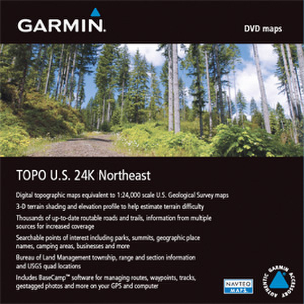 Garmin TOPO U.S. 24K Northeast DVD