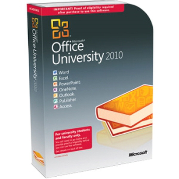 Microsoft Office University 2010 32/64-bit, Service Pack 1, English