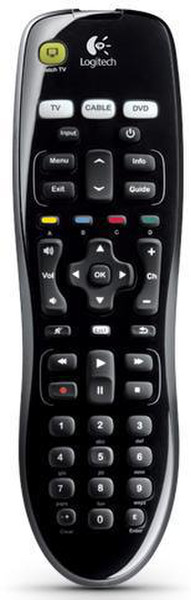 Logitech Harmony 200 push buttons Черный пульт дистанционного управления