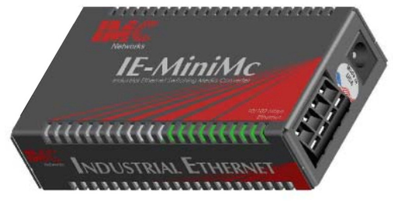 IMC Networks IE-MiniMc, TP-TX/FX-MM850-ST 100Mbit/s 850nm Multi-mode Black network media converter