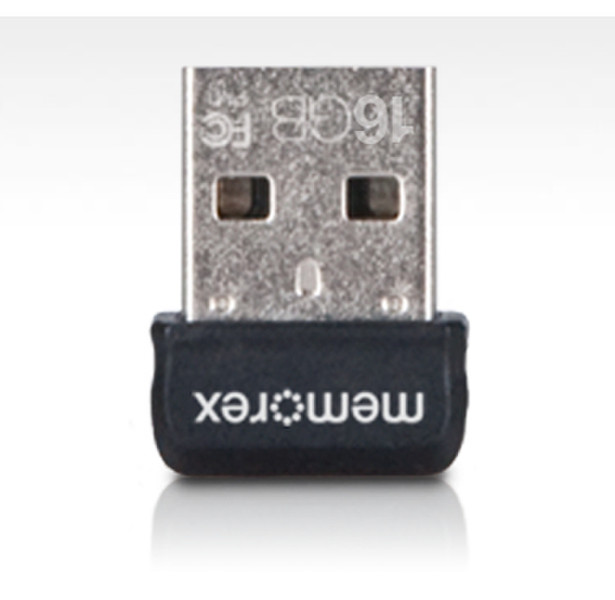 Memorex Micro TravelDrive 16GB USB 2.0 Type-A Black USB flash drive