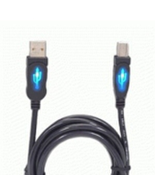 CP Technologies 6Ft USB 2.0 1.8м USB A USB B Черный