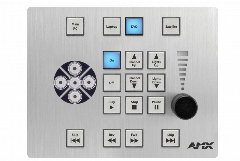 AMX CP-3017-NA Проводная Нажимные кнопки Алюминиевый пульт дистанционного управления