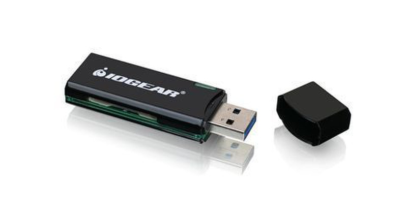 iogear GFR304SD USB 3.0 Черный устройство для чтения карт флэш-памяти