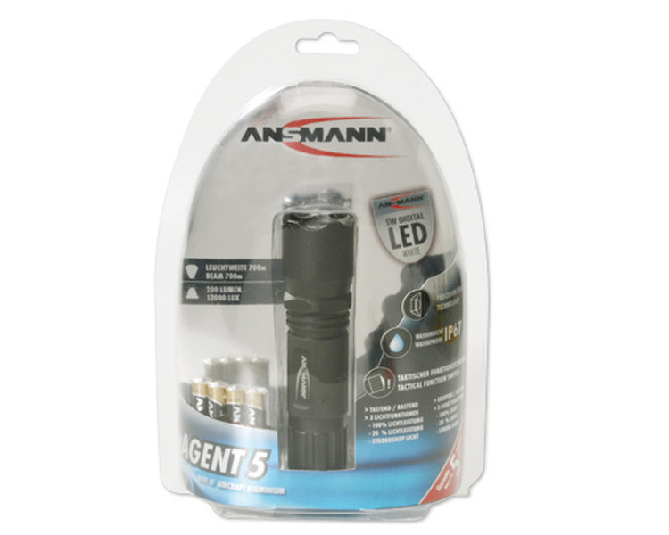 Ansmann Agent 5 Ручной фонарик LED Черный