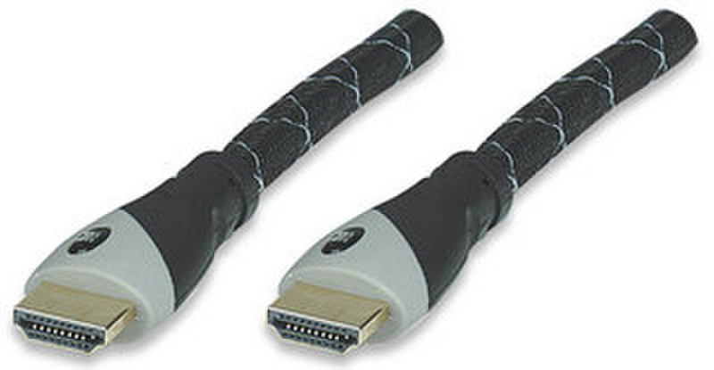 Manhattan 3m HDMI Cable 3m HDMI HDMI Black,Grey