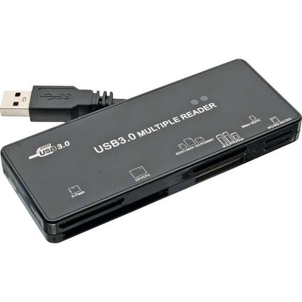 InLine 76631A USB 3.0 Черный устройство для чтения карт флэш-памяти