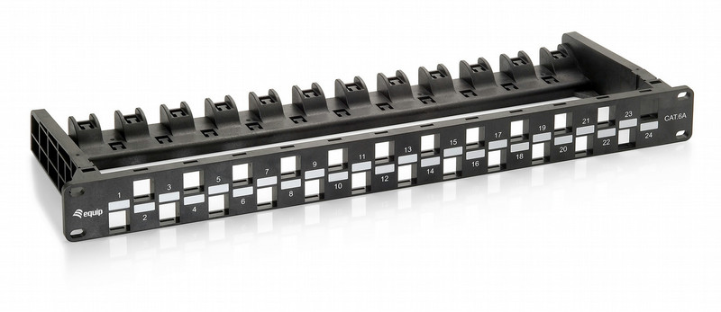 Equip 24-Port Keystone Cat.6A Unshielded Patch Panel patch panel