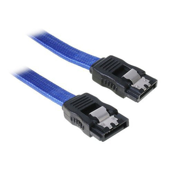 BitFenix SATA 6Gb/s, 0.3m 0.3m Blau SATA-Kabel