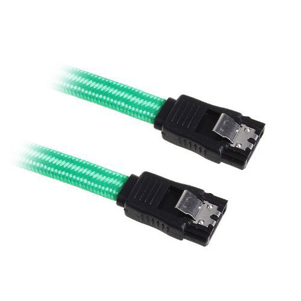 BitFenix SATA 6Gb/s, 0.3m 0.3m Grün SATA-Kabel