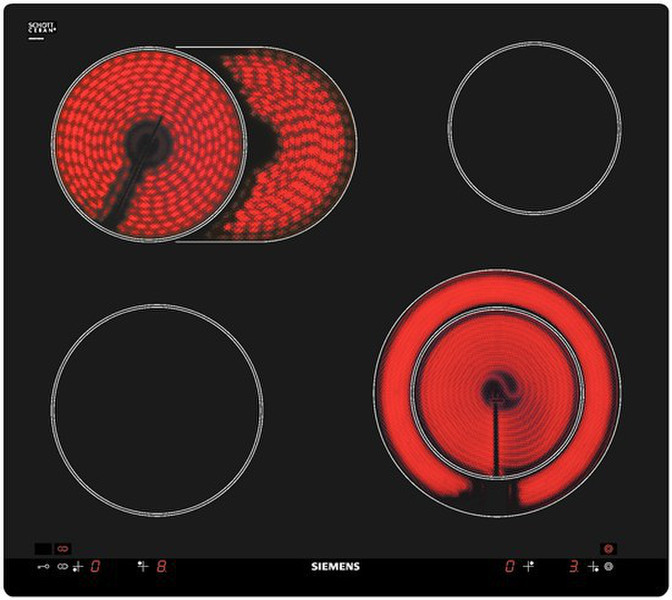 Siemens EF601EN11 Eingebaut Ceramic hob Schwarz Kochfeld