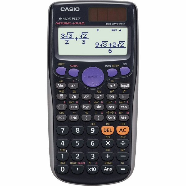 Casio FX-85DE Plus Pocket Scientific calculator Black
