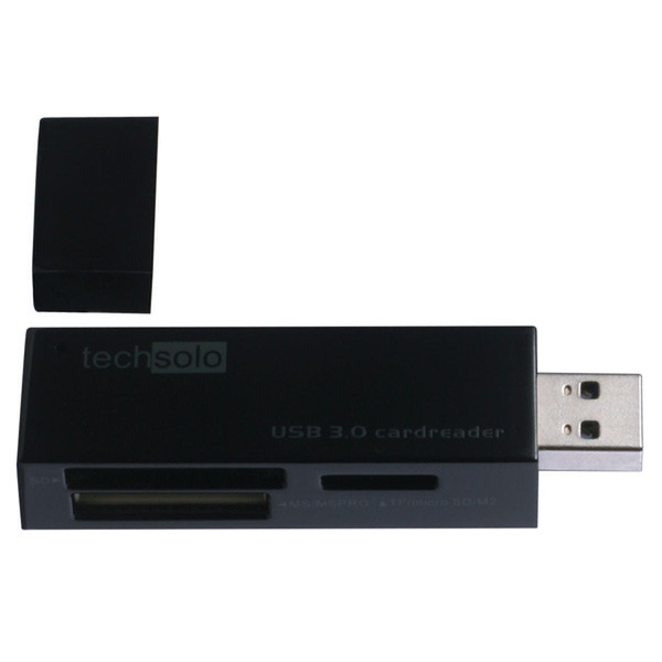 Techsolo TCR-1830 USB 3.0 Black card reader
