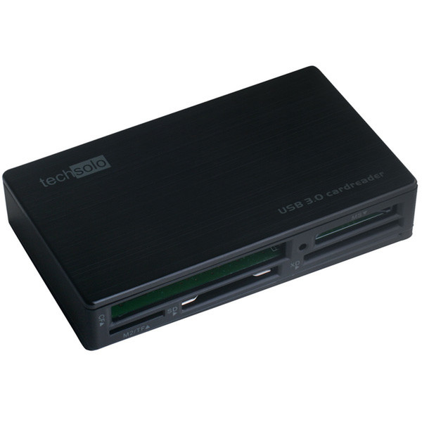 Techsolo TCR-1833 USB 3.0 Черный устройство для чтения карт флэш-памяти