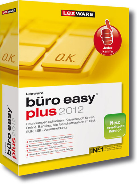Lexware büro easy Plus 2012, DVD, DEU + Microsoft Windows 7 Professional