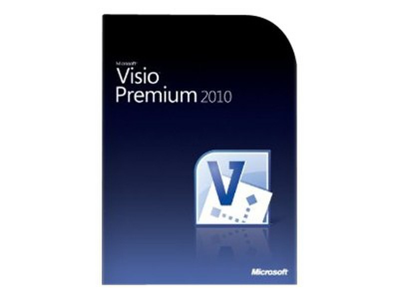 Microsoft Visio Premium 2010, x32/64, WIN, 1u, DVD, POR