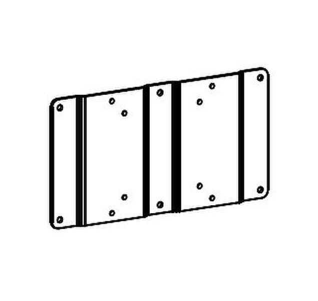 Ergotron HD Series Swivel-Arms 200 x 100 mm Adapter Plate Kit, black.