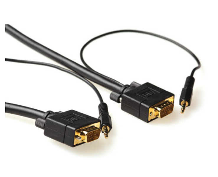 Advanced Cable Technology VGA+3.5mm, 35m 35m VGA (D-Sub) + 3.5mm VGA (D-Sub) + 3.5mm Schwarz