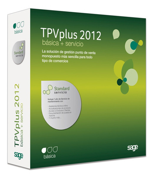 Sage Software TPVPlus Básica 2012 + Serv. Standard