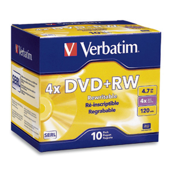 Verbatim DataLifePlus DVD+RW 4.7GB DVD+RW 10Stück(e)