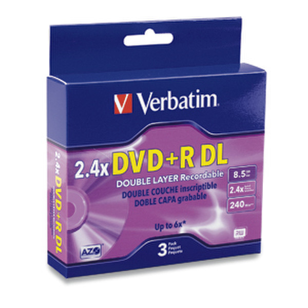 Verbatim DVD+R DL 4 x 3pk 8.5ГБ DVD+R DL 12шт