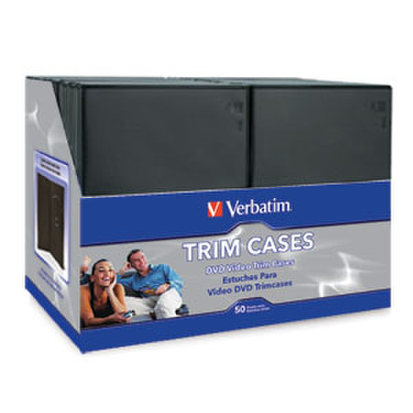 Verbatim DVD Video Trimcases - Black 50pk Black